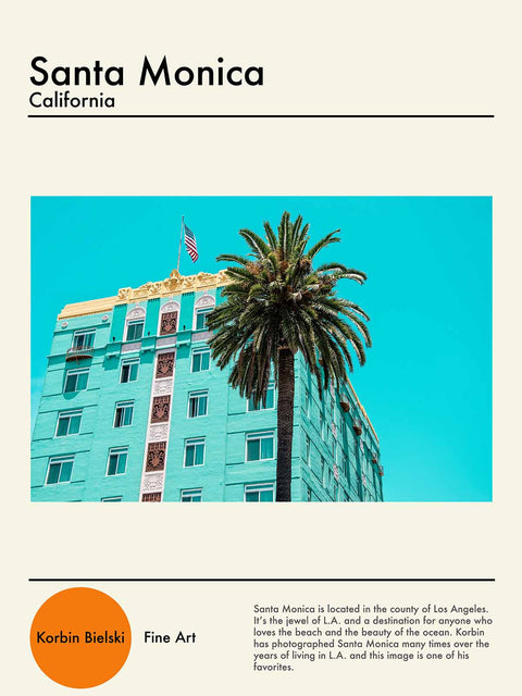 Santa Monica- Art Poster - Korbin Bielski Fine Art