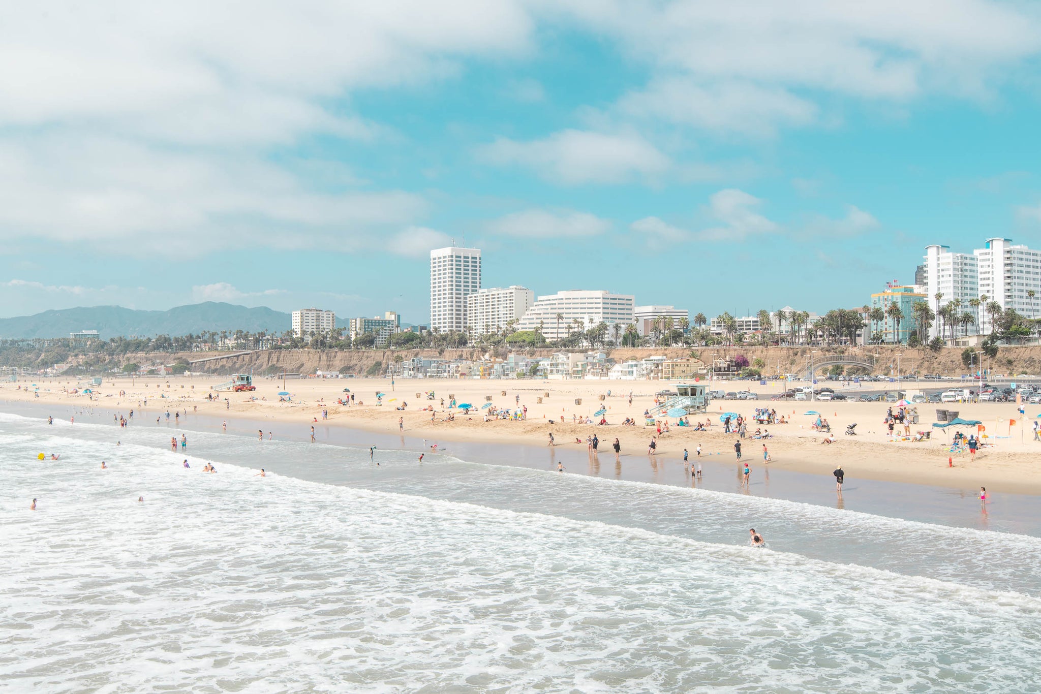 Beach photography of Santa Monica Coastal Art